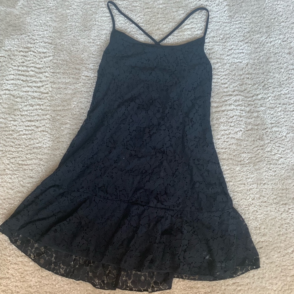 Black lace dress